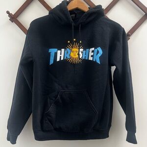 Thrasher Black Hoodie for Men